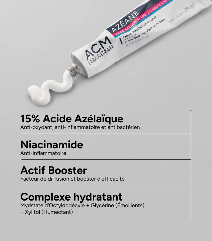 ACM AZEANE Crème Acide Azélaïque 15% - 30g