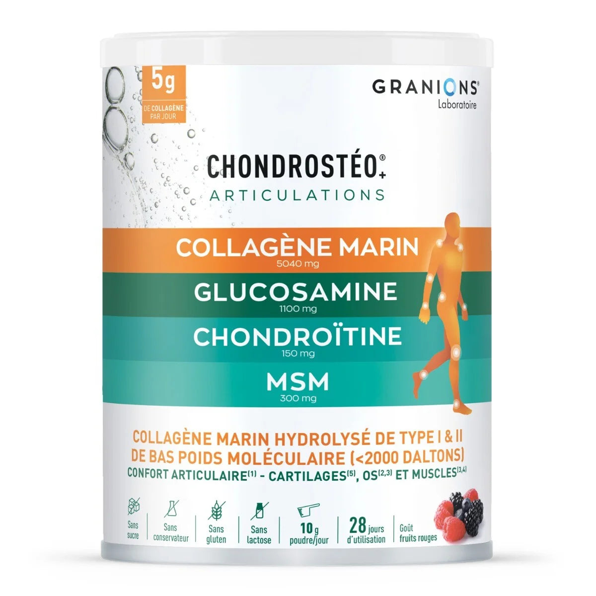 CHONDROSTÉO + Articulations - Collagène Marin - Poudre 280g