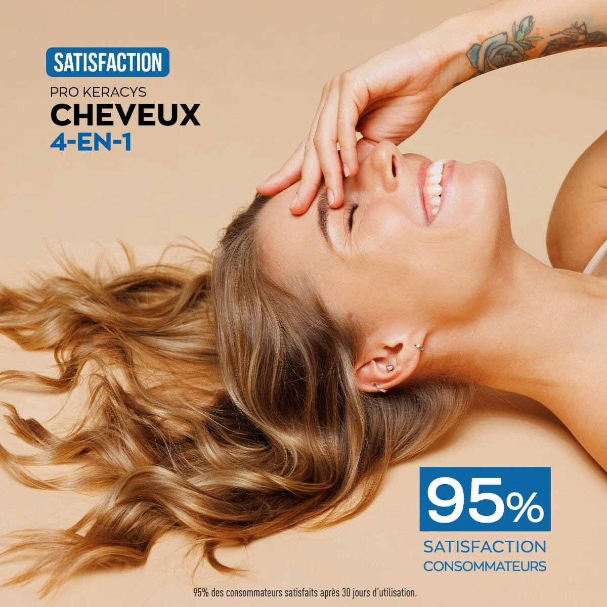 GRANIONS PRO KERACYS Collagène Cheveux 4 en 1 Poudre - 300g