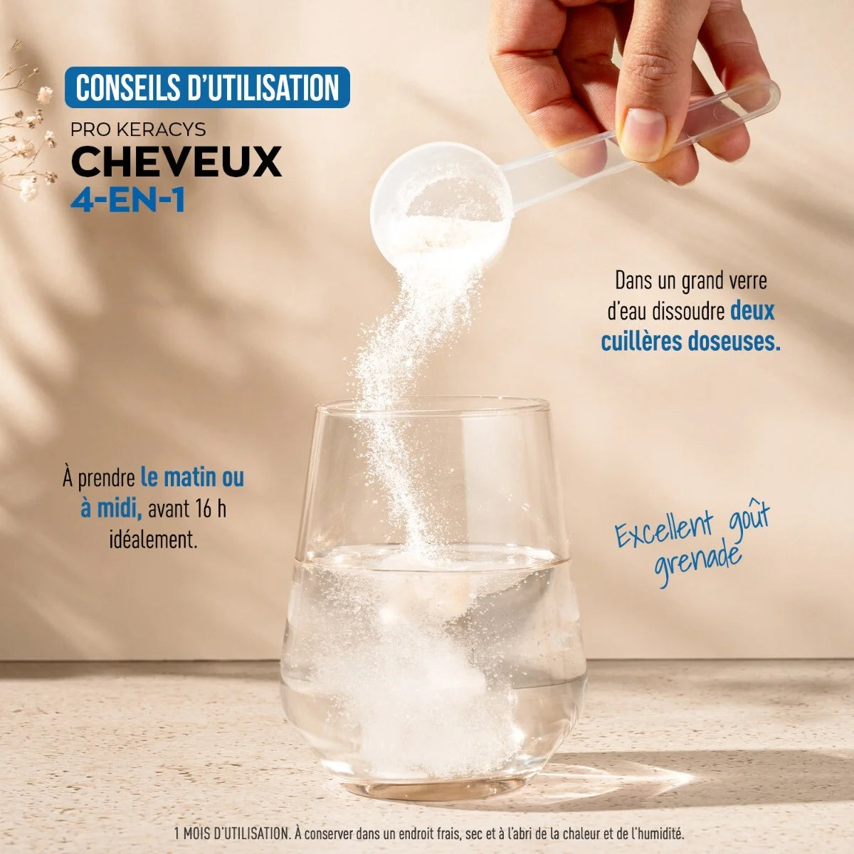 GRANIONS PRO KERACYS Collagène Cheveux 4 en 1 Poudre - 300g
