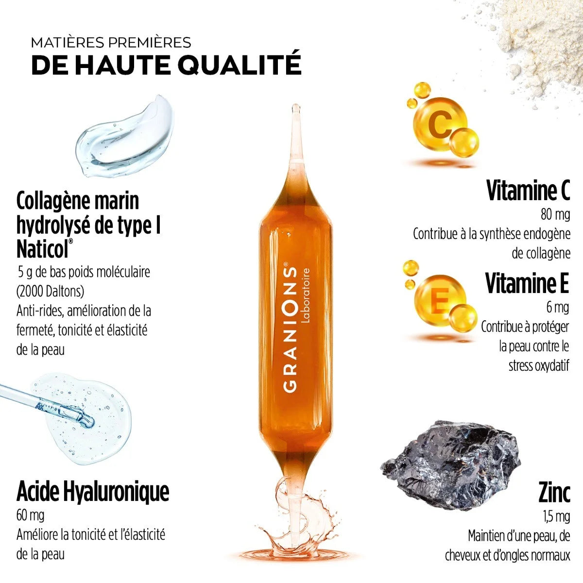 GRANIONS COLLAGENE + BEAUTÉ Sublimlift - 10 Ampoules