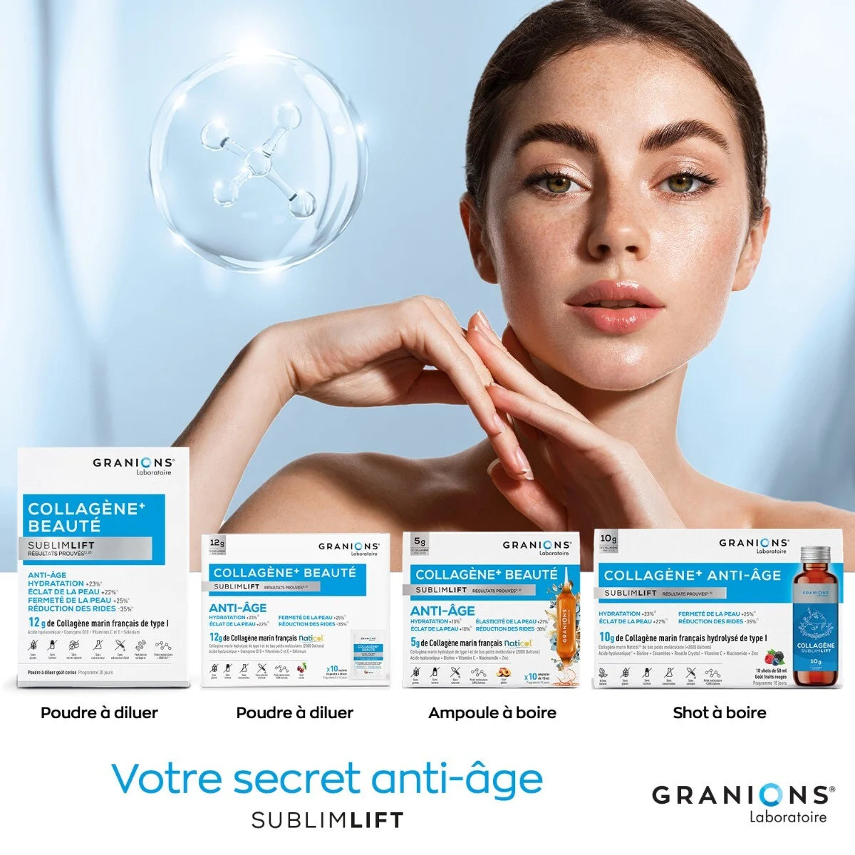 GRANIONS COLLAGENE + BEAUTÉ Sublimlift - 10 Ampoules
