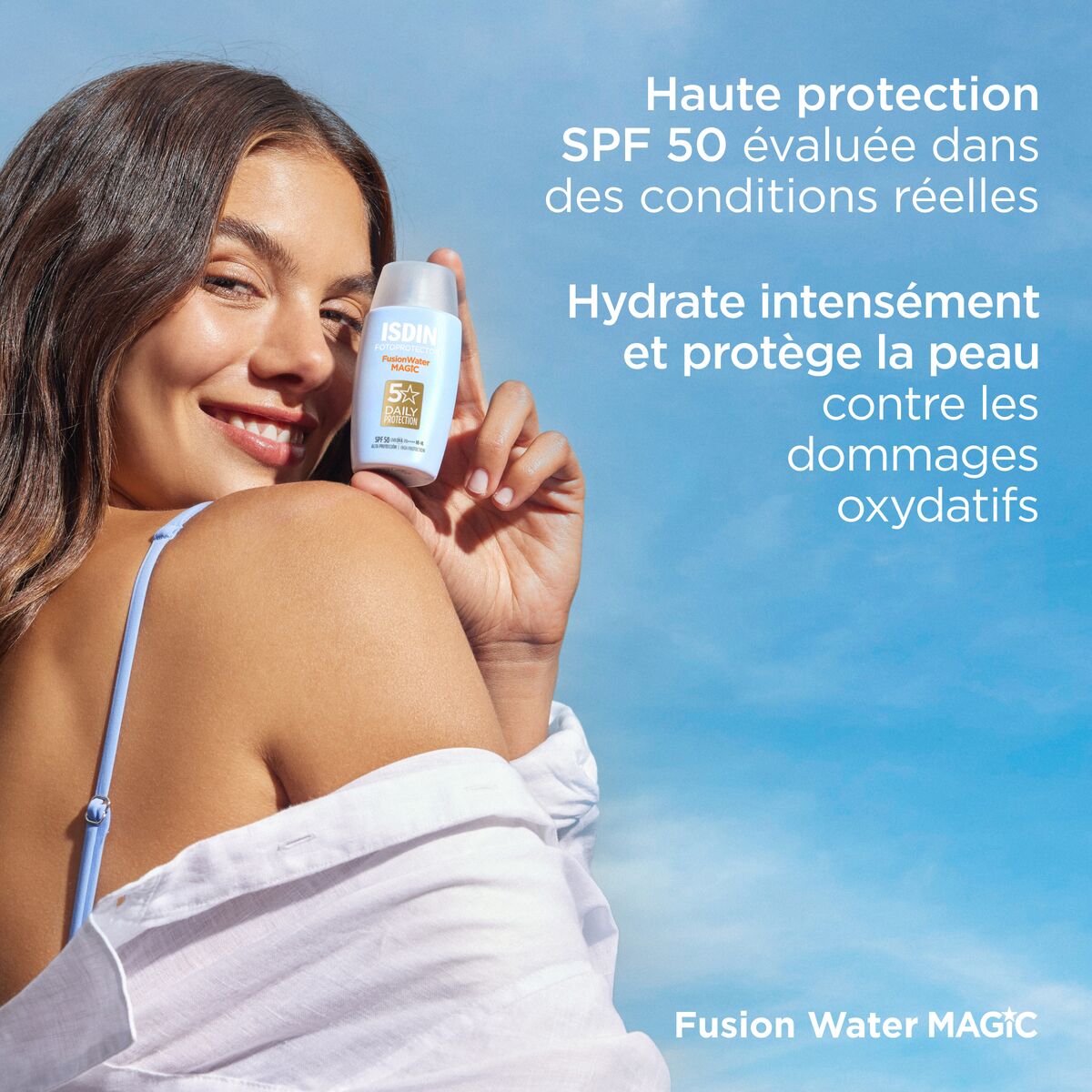 ISDIN FOTOPROTECTOR FUSION WATER MAGIC Crème Solaire SPF50 - 50ml