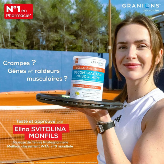 GRANIONS DÉCONTRACTANT MUSCULAIRE COLLAGENE MARIN Marin Goût Citron - 300g