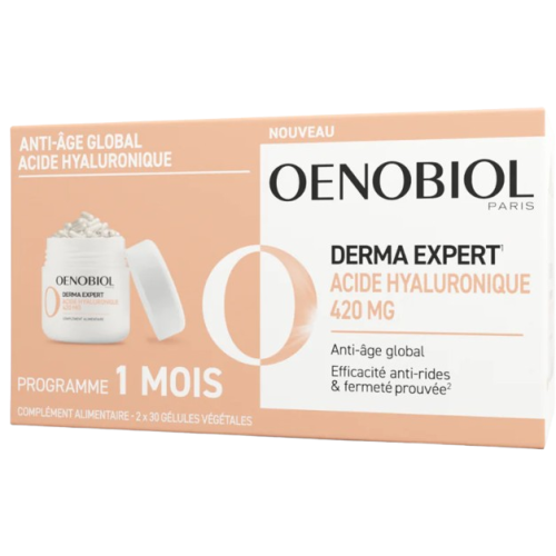 OENOBIOL DERMA EXPERT Acide Hyaluronique 420mg - Lot de 2x30 Gélules