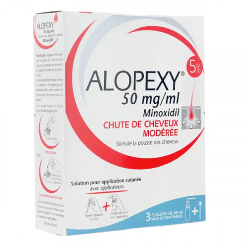 ALOPEXY 5% Solution Minoxidil - 3x60ml