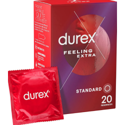 DUREX FEELING EXTRA Taille Standard - 20 Préservatifs