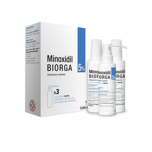 MINOXIDIL BAILLEUL 5% Solution 3x60ml